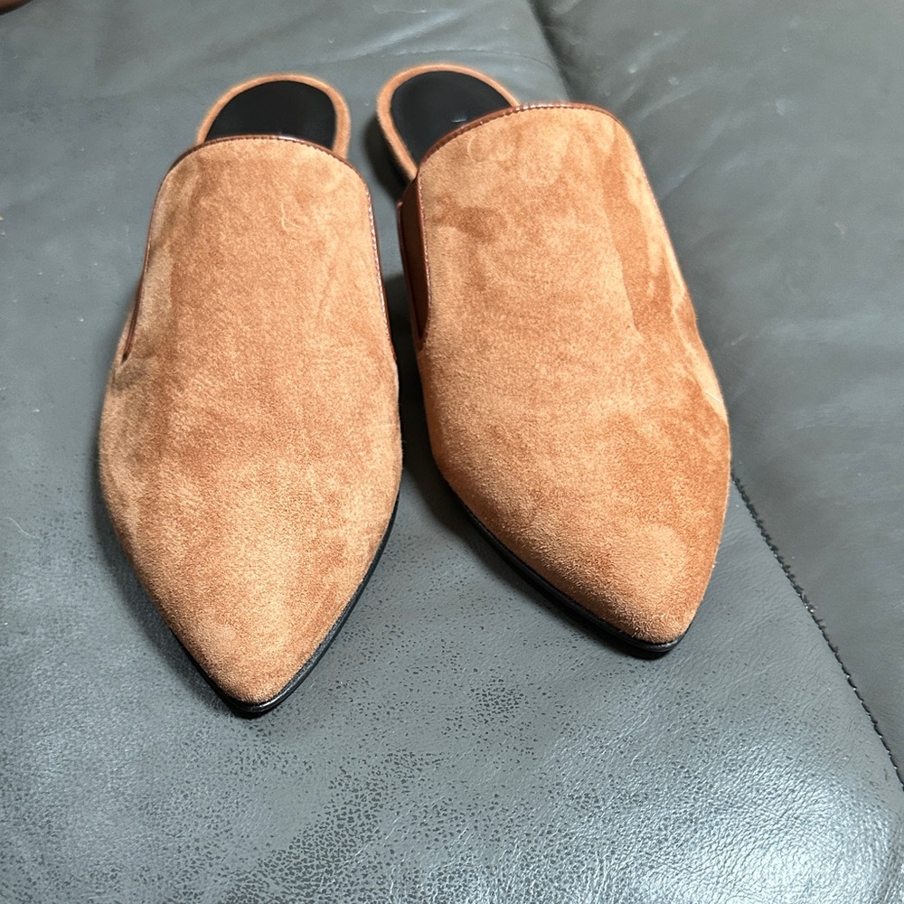 Jenni Kayne Tan Suede Mules